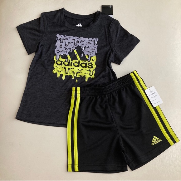 Adidas active performance shorts tee set 6205 - Picture 2 of 7